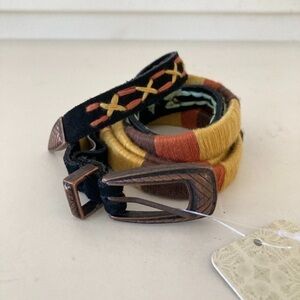 NWOT Free People Phoenix Wrapped Brown Boho Belt Sz M/L